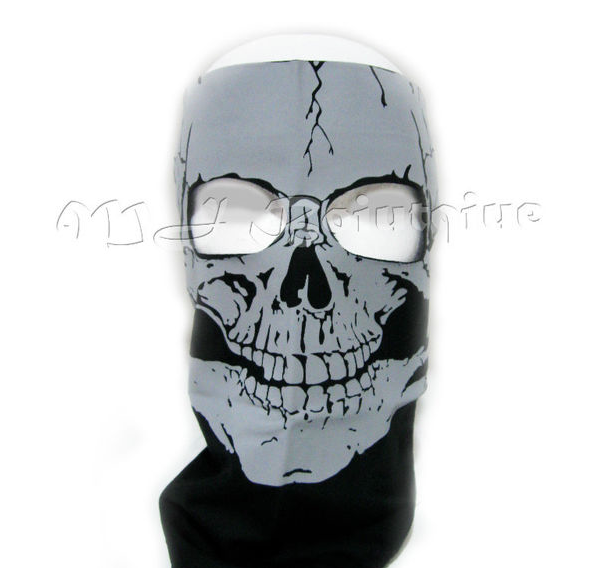 Skeleton Skull BANDANA full face mask Snowboard skiing Motorcycle